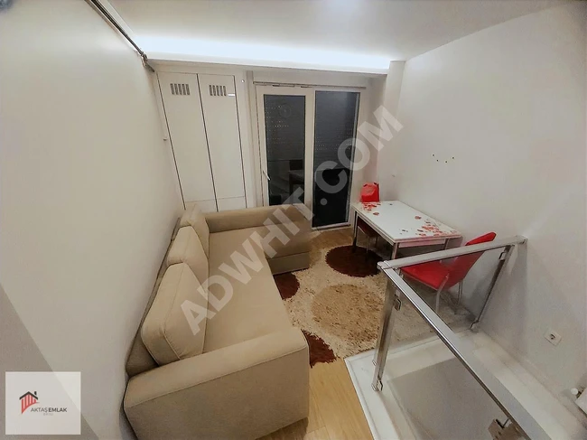 Duplex apartment opportunity with a garden in a 3-year-old modern building with an elevator, empty - by AKTAŞ.