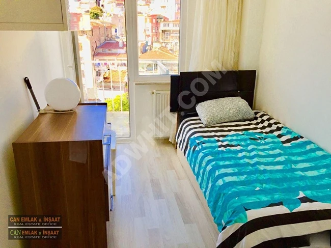 Refurbished duplex apartment 3+1, with a terrace and two balconies, equipped with air conditioning and central heating, overlooking the city in Cihangir Firuzağa.