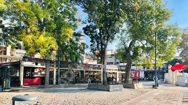 Licensed commercial cafe next to Ortaköy Mosque in a corner building, with a large garden and sea view.