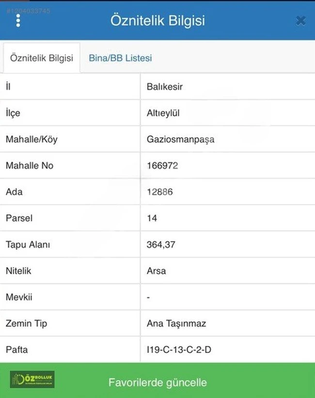 ŞEHİR HASTANESİ YAKININDA KÖŞE PARSEL 364,370M2 İMARLI ARSA