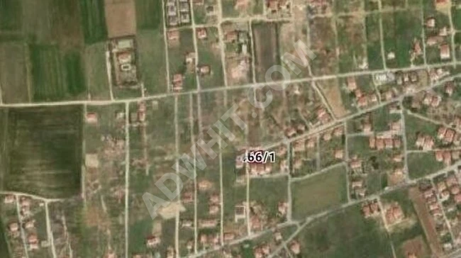 A plot of land with an area of 335 square meters for sale, with two road frontages designated for the construction of a villa in SİLİVRİ GÜMÜŞYAKA.