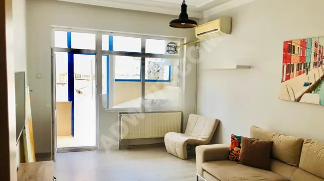 Luxury (2+1) apartment in Taksim Cihangir on the main street, beautiful garden, fully furnished, (2) air conditioners, (2) bathrooms, balcony, .