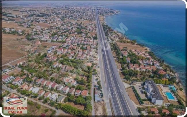 A plot of land with an area of 335 square meters for sale, with two road frontages designated for the construction of a villa in SİLİVRİ GÜMÜŞYAKA.