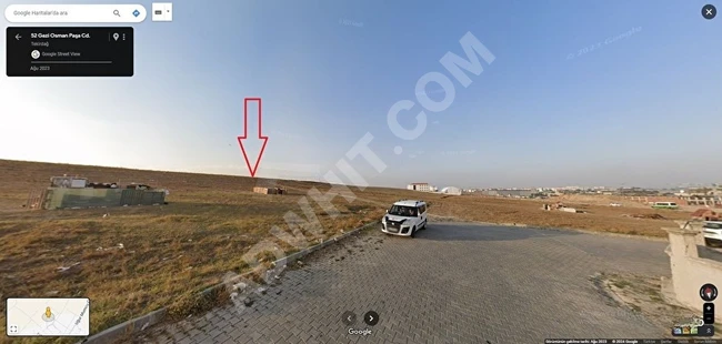 Land with an area of 1,200 m² for sale with permission for commercial and residential use in Çerkezköy Kapaklı.