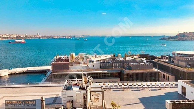 Apartment (2+1) with an area of 95m² in Cihangir, with a wonderful panoramic sea view, very sunny, equipped with combi heating.