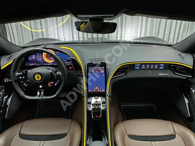 FERRARI ROMA 3.9 V8 بقوة 620 حصان, موديل 2021, كربون , سيراميك, بدون عيوب - SCLASS