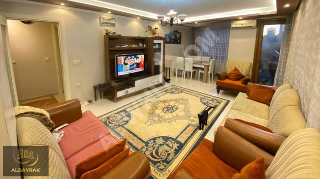 2+1 apartment with an area of 100 square meters, located on the third floor of a modern building, with a housing document, a balcony, unfurnished, from ALBAYRAK.