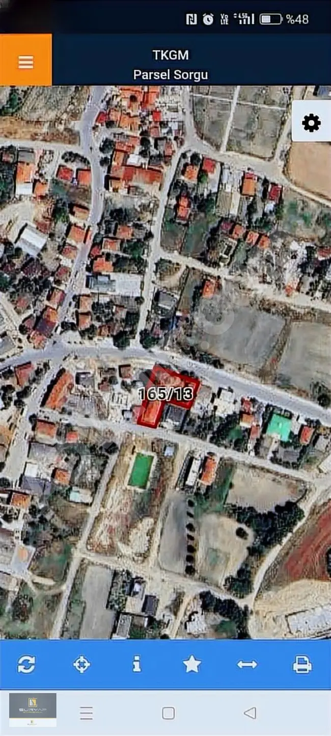 Land for sale covering an area of 1380 square meters with frontage on a road in BÜYÜKÇEKMECE KARAAĞAÇ