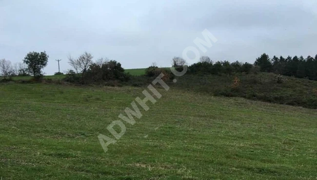 Land for sale with an area of 582 square meters in ÇATALCA ÇİFLİKKÖY, with co-ownership and approved.