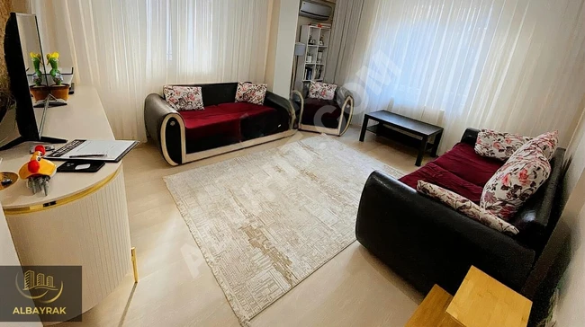 A 2+1 apartment with an area of 90 square meters, spacious and suitable for use, on the middle floor, next to İKBAL - from ALBAYRAK.