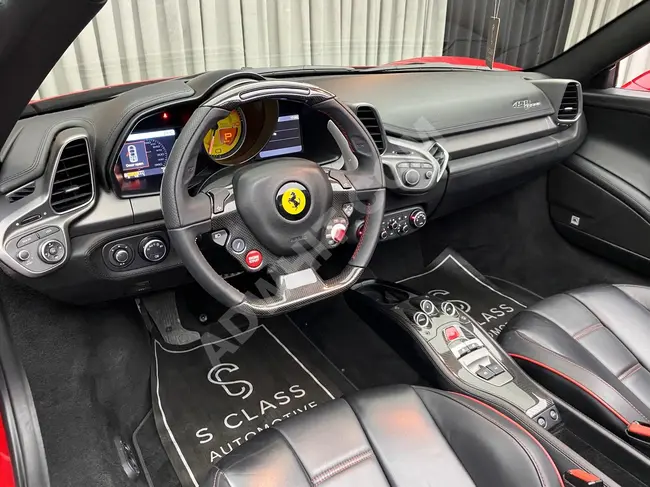 FERRARI 458 ITALIA SPIDER LIFTING موديل 2013 كربون , بدون عيوب - SCLASS