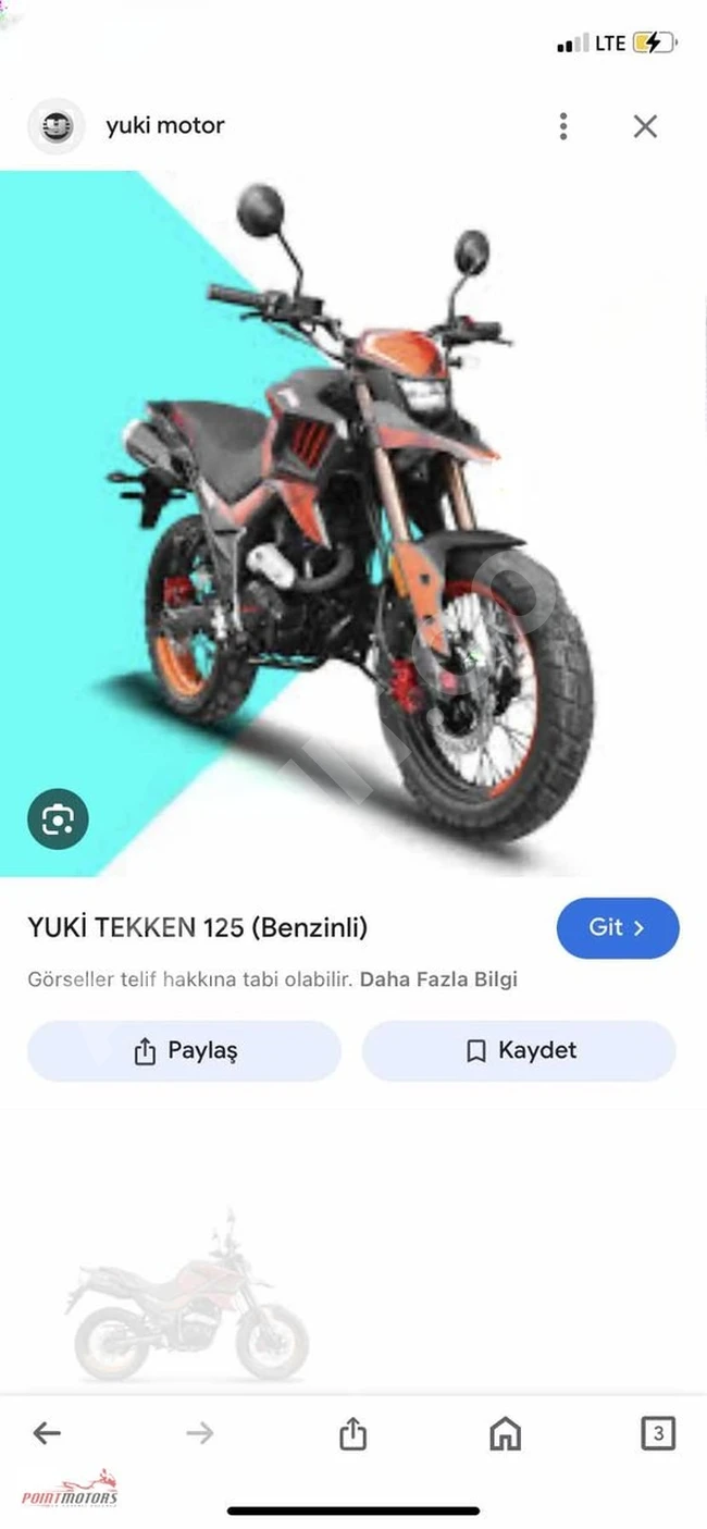 درجة  Yuki جديدة  صفر كيلومتر بسعر أقل 27,000₺ من سعر الوكيل من Point Motors