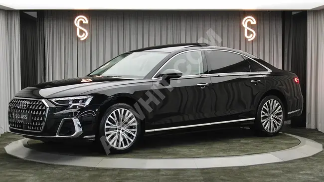 AUDI A8 55 TFSI QUATTRO LONG موديل 2023 بقوة 340 حصان B&O, محور خلفي , من الوكيل - SCLASS