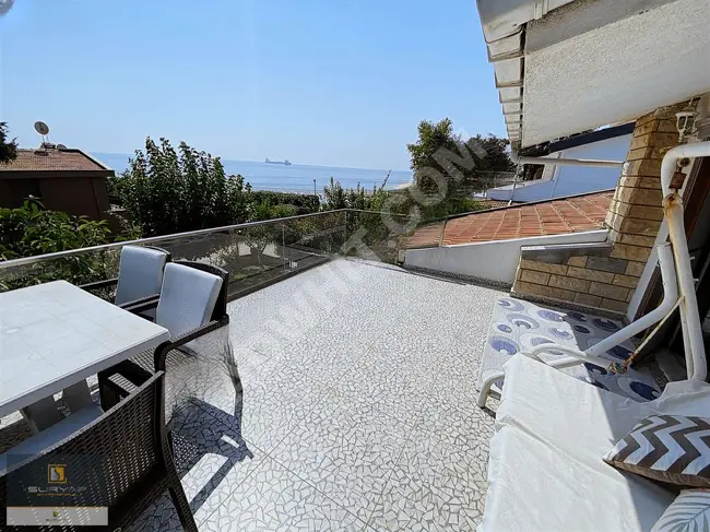 Furnished villa for rent with sea view in Beylikdüzü.