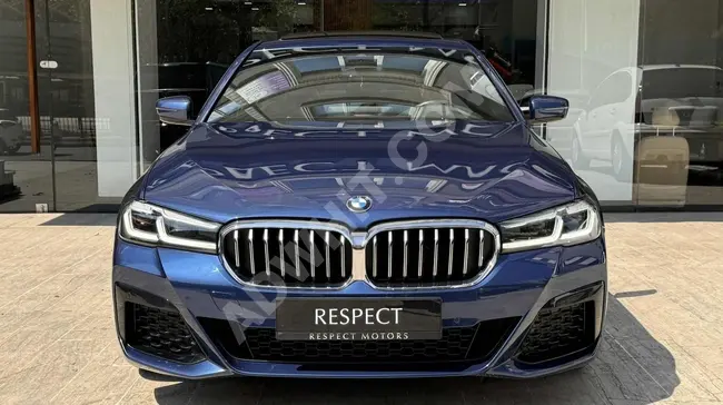 2021 -  BMW 5.20i  M SPORT - ابواب شفط - ستائر للنوافذ - نظام صوتي HARMAN KARDON- دخول وتشغيل بدون مفتاح - من شركة RESPECT MOTORS