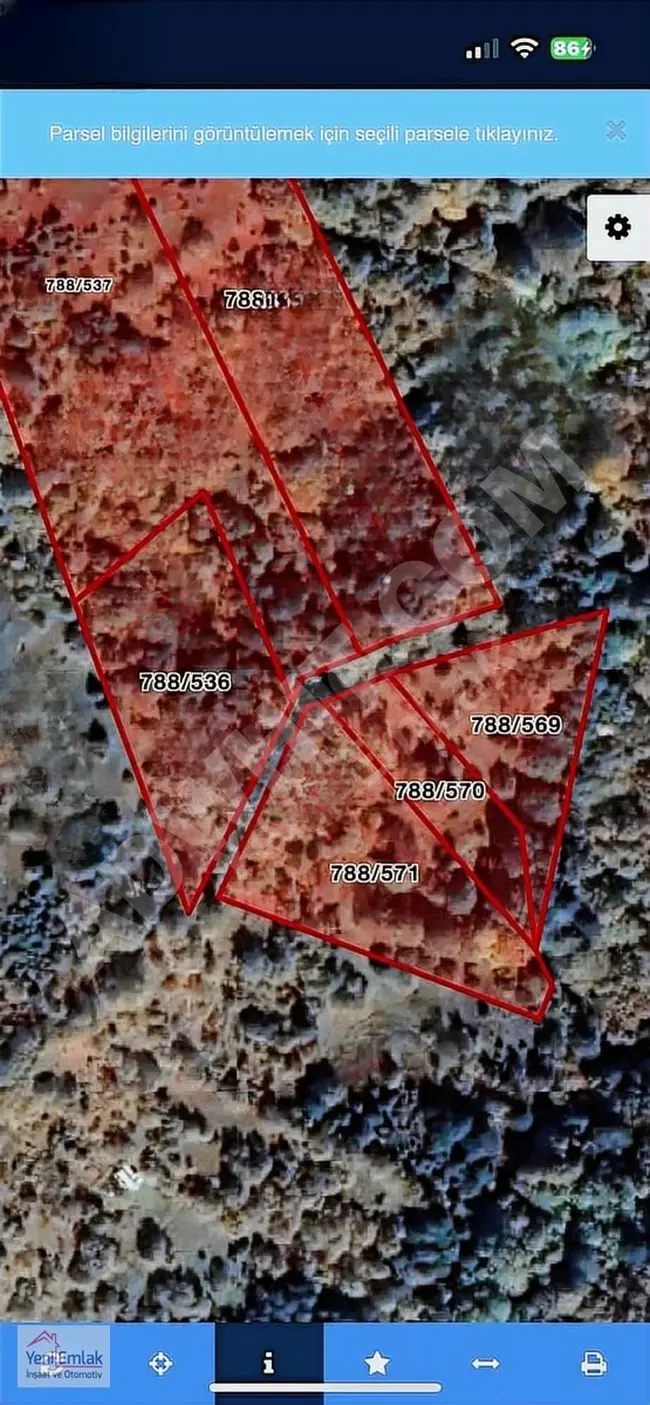 YENİ'DEN İZNİK'TE OSMANİYE 2147M2 RESMİ YOLLU TARLA GÖL MANZARAL