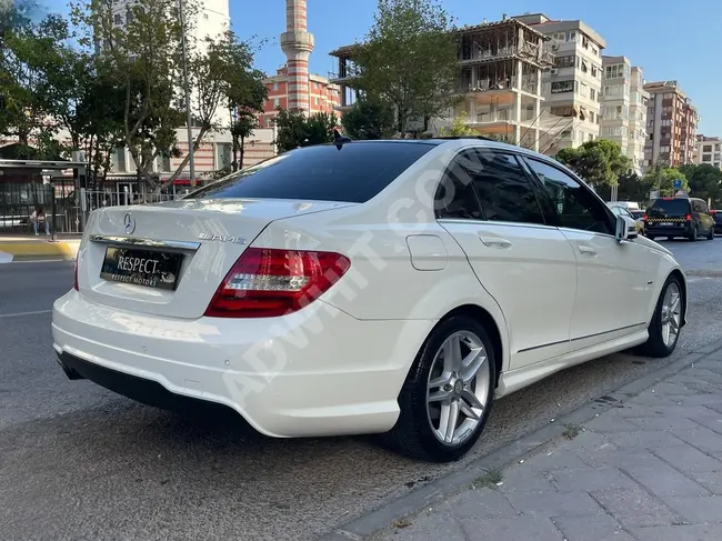 2011 - MERCEDES C180 AMG - سقف زجاجي بانورامي - ناقل حركة 7 سرعات TRONİC - عداد 95000 كم - من شركة RESPECT MOTORS