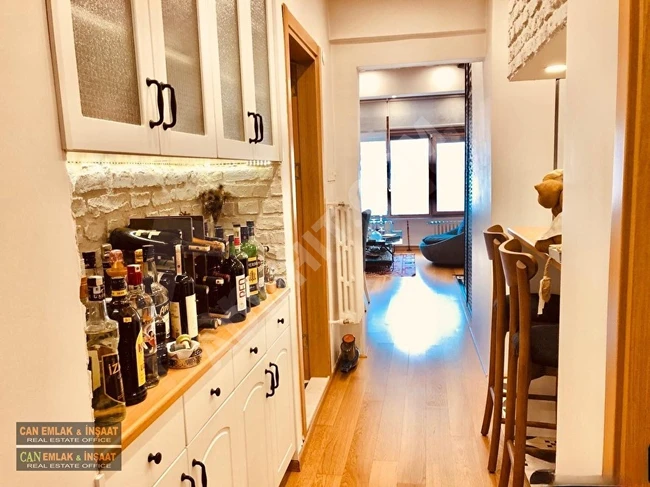 2+1 apartment with combi heating and a chiminea fireplace, located in a completely renovated building with an earthquake report and an elevator in the center of Cihangir.