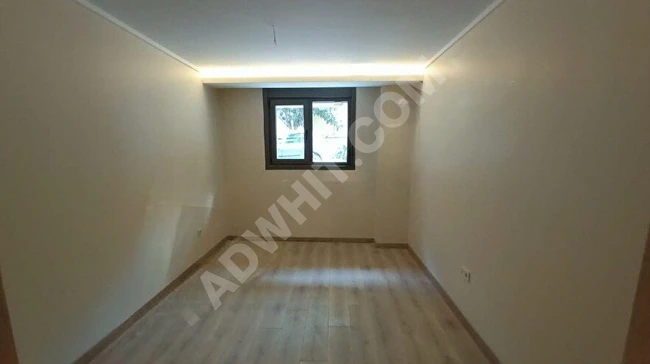 Apartment for rent in İCADİYE, in a completely new building, 2+1, with central heating system, in a great location, located on the ground floor with a garden.