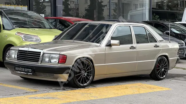 سيارة MERCEDES 190 E 2.0  اوتوماتيك غاز LPG موديل 1990 بفحص معاينة جديد