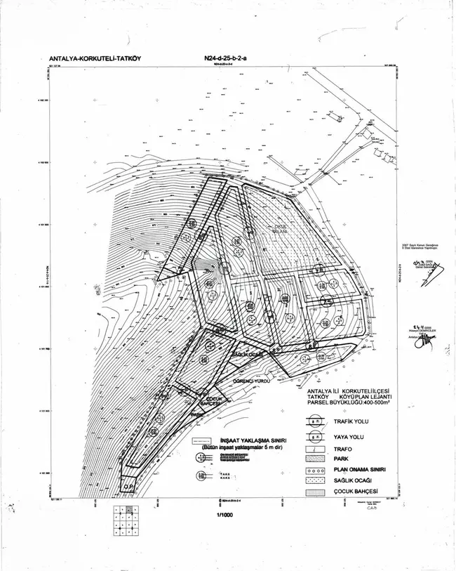 DATKÖY'DE MÜKEMMEL KONUMDA 3 CEPHESİ YOL 450m2 İMARLI ARSA