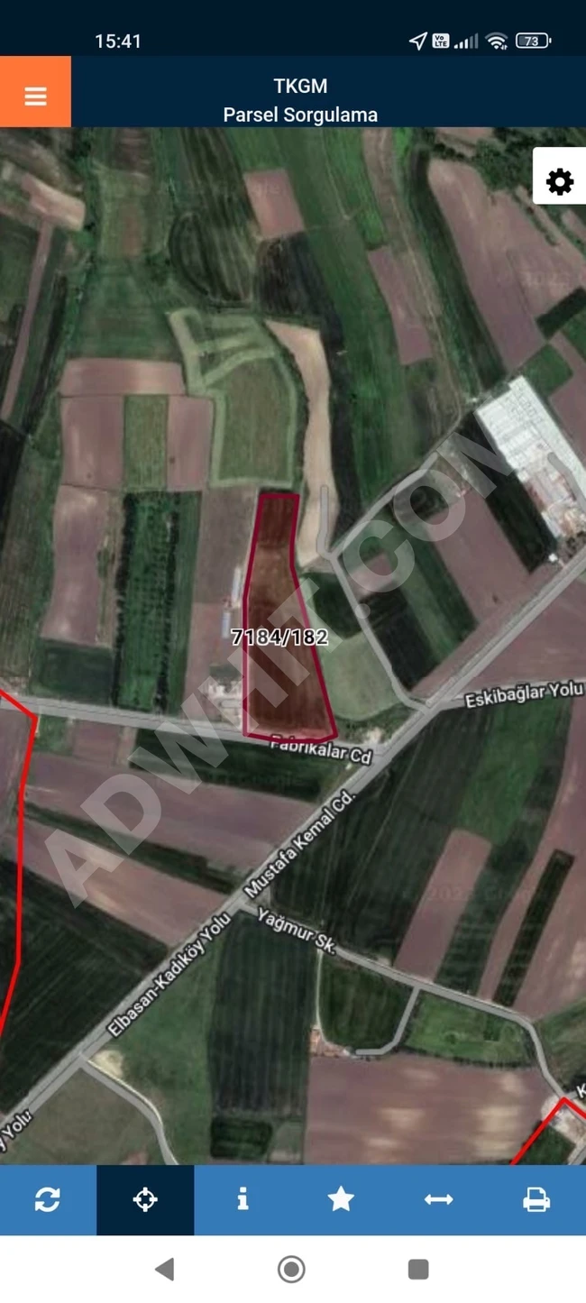 Plot of land for sale, 4 dunams - located in the center of the SİLİVRİ KADIKÖY area.