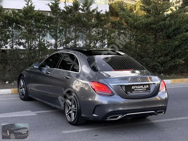 2020 MERCEDES C200d AMG DİZEL 90 KM HATASIZ HAYALET TABA RECORE