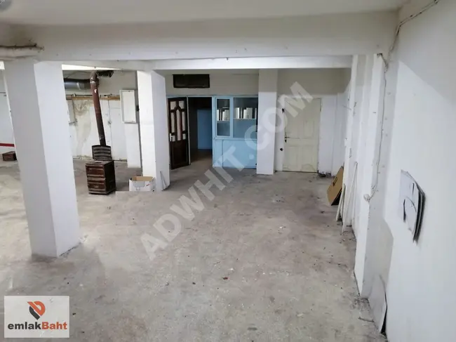 A commercial basement for rent with an area of 150 square meters near the metrobus in the KEMALPAŞA neighborhood.