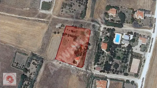 YUVAM'dn BÜYÜKÇEKME CELALİYEDE 2500 m² SATILIK ARSA