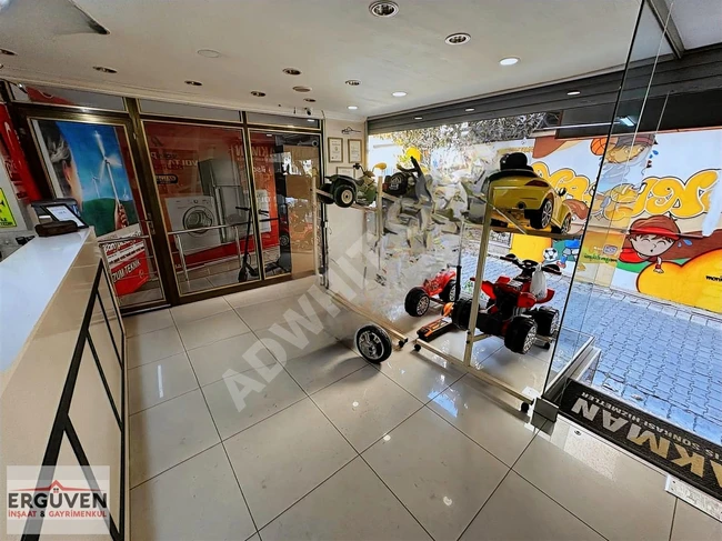 Shop with a basement on a busy street from Ergüven Construction Real Estate Company.