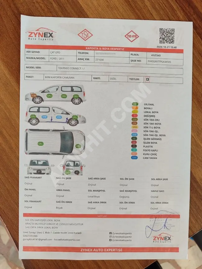 Ford Tourneo Connect 1.8 TDCI SWB Deluxe 2011 - بقوة 90 حصان , من المالك الاول