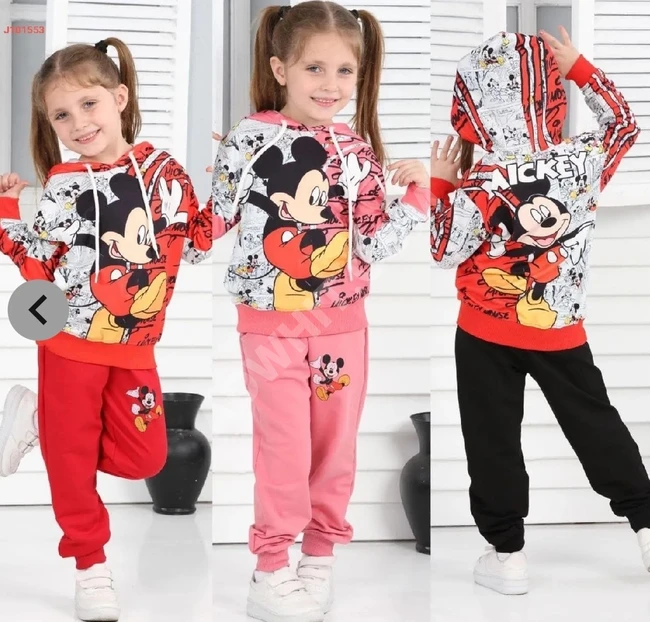 Mickey Mouse Pantolon ve Kazak Pijama