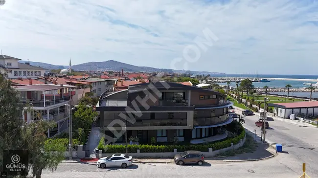 2+1 apartment with a garden and charming sea view from GÜMÜŞ