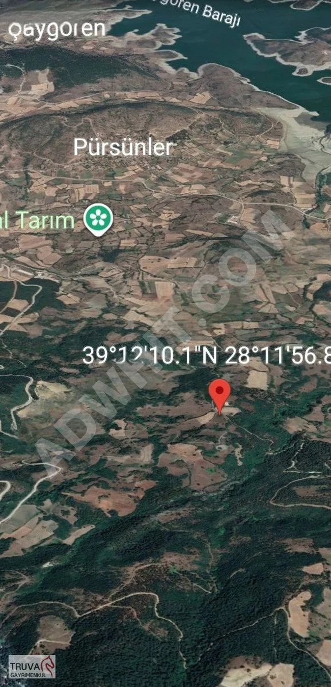 SINDIRGI PÜRSÜNLER'DE KADASTRO YOLA CEPHE 2.743 M2 ARSA