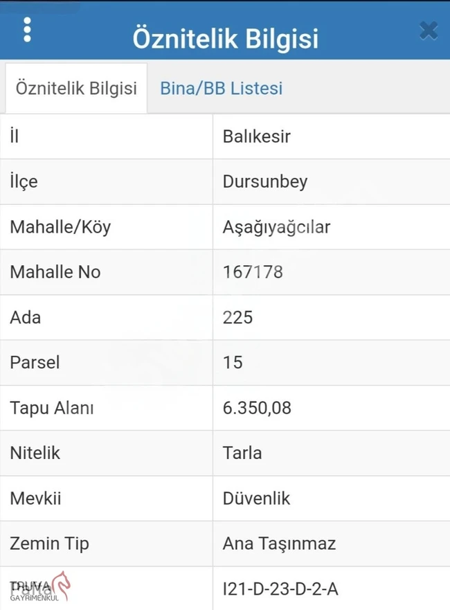 DURSUNBEY AŞAĞIYAĞCILAR KADASTRO YOLA CEPHE FIRSAT 6.350 M2 ARSA