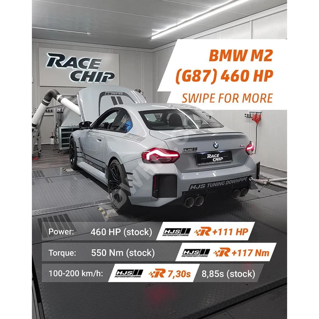 BMW M2 Coupe (G87) RaceChip GTS5 Black - with a power of 473 horsepower + 90 horsepower + 90 Nm