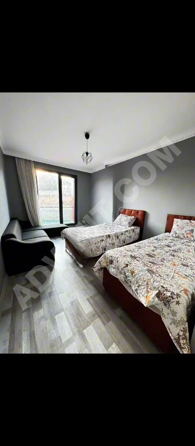 Fully furnished 3+1 apartment for rent in a complex in Beylikdüzü Sahil neighborhood