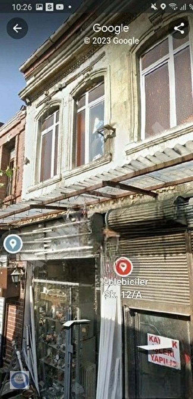 Duplex premises for sale on Antikacılar Street