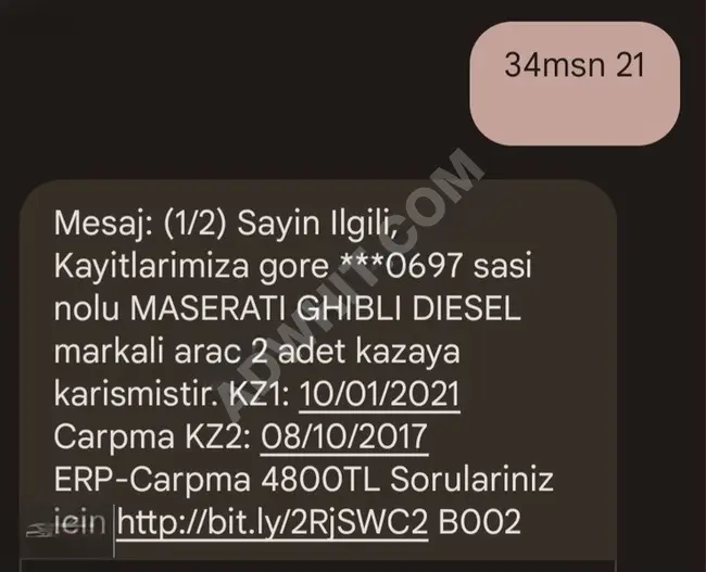 LONDON MOTORS-2014 MASERATİ GHİBLİ 3.0 D V6 FERMAS ÇIKIŞLI