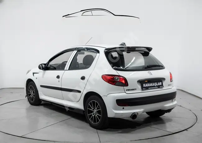 Peugeot 206 PLUS with 118,000 km mileage, available with a 149,000 down payment and a 36-month loan, document.