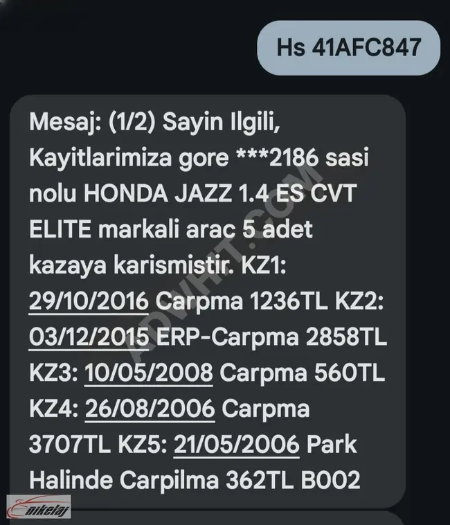 NİKELAJ OTO CENTER && 2006 HONDA JAZZZ OTOMATİK TERTEMİZ...