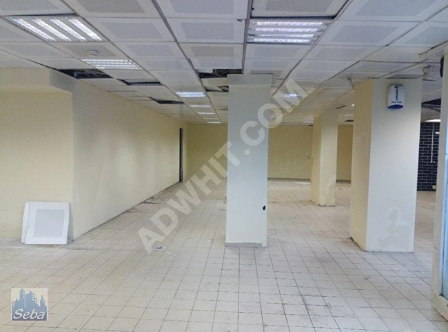 Ground floor shop with an area of 350 m2 near the tax office in GAYRETTEPE.