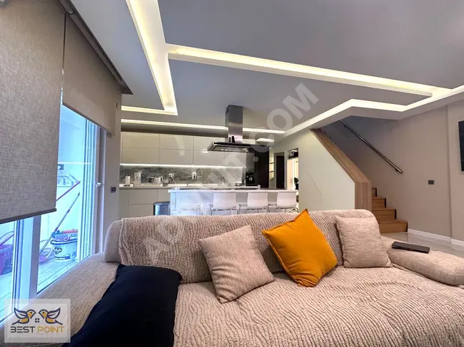 Luxury duplex apartment 3+1 furnished for sale in FENER district