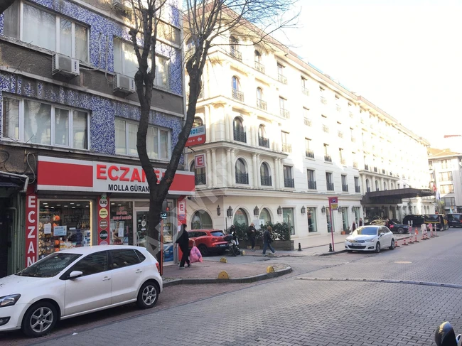 Commercial shop for rent at the entrance of Sigortacı Street and Mollagürani Street in the Fındıkzade area.