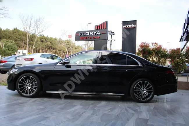 MERCEDES S400 d L 4MATIC AMG car, model 2021 from FLORYA RENT A CAR