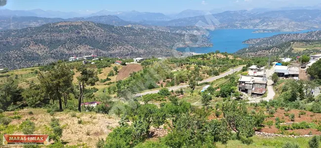 A vineyard and a house with five acres overlooking the dam in SARIÇUKUR - from MARAŞ EMLAK.