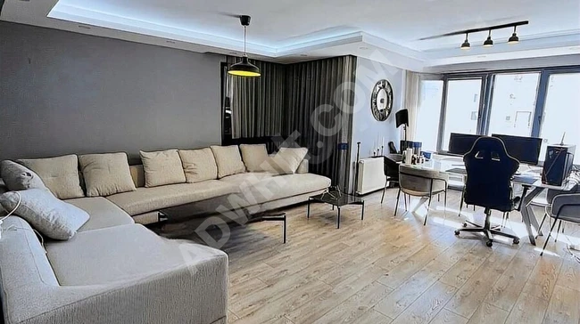 Apartment for sale 3+1 with sea view, ready from the inside, on the ESKI LARA road.