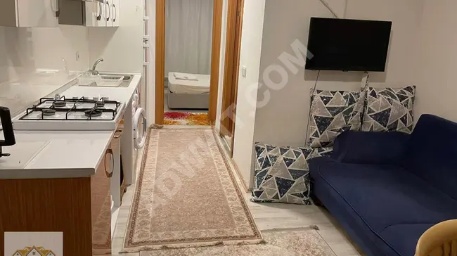 YILLIK KİRALIK EŞYALI 1+1 DAİRE 12.000 TL !!!