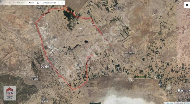 Fiyat Düştü...! Dazkırı Merkeze 1 km mesafede Yatırımlık Arazi