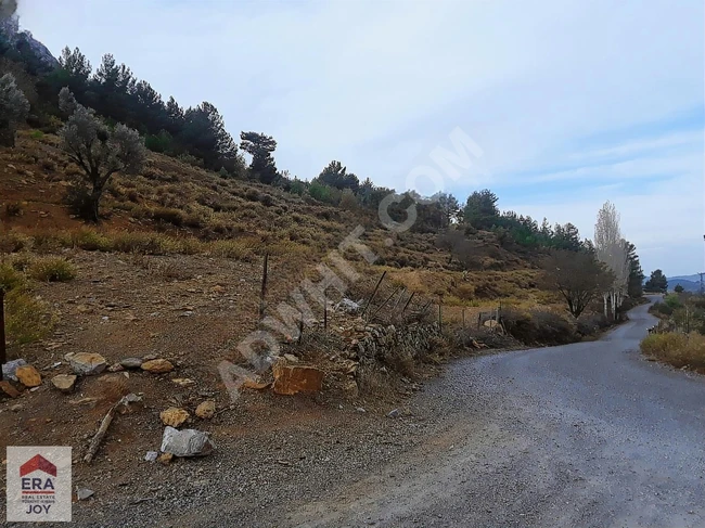 Land for sale within a residential area in the village of GAZİPAŞA ILICA, facing the main road with 140 meters.